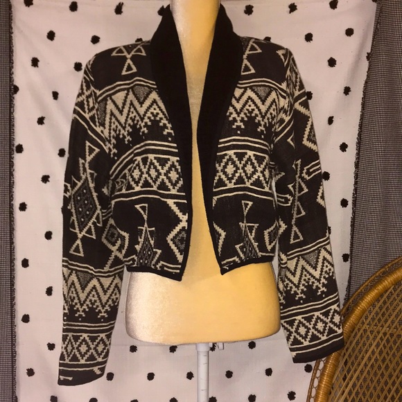 Vintage Western Aztec Tapestry Jacket